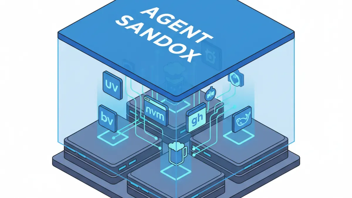 AI Generated Cover for: The Agent Sandbox: The Infrastructure You Must Install Before Unleashing AI Coders