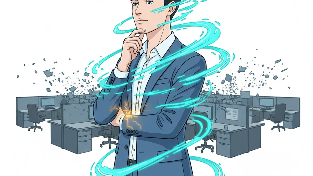 AI Generated Cover for: The 9-to-5 is a Hallucination and Code is Dead: The New Rules for the One-Person Company