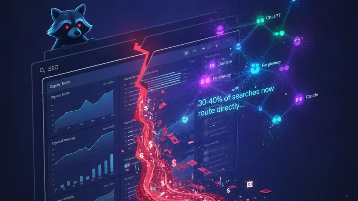 AI Generated Cover for: Your SEO Budget Is Leaking 30% Into AI Search: The Entity-First Fix