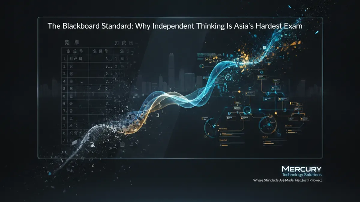 AI Generated Cover for: The Blackboard Standard: Why Independent Thinking Is Asia's Hardest Exam