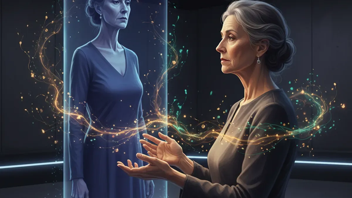 AI Generated Cover for: The Ghost That Grows Old With You